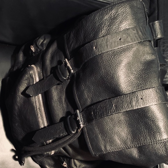 COPY - Zara Leather Backpack - Picture 5 of 7